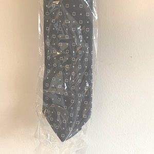 Grey Tie Bar Necktie NWT